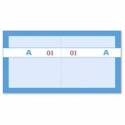 Kuponbog blå 2x1-100 130x70mm 92 2205 60