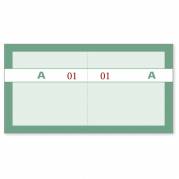 Kuponbog grøn 2x1-100 130x70mm 92 2205 70
