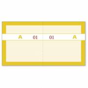 Kuponbog gul 2x1-100 130x70mm 92 2205 80