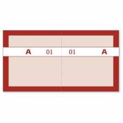 Kuponbog rød 2x1-100 130x70mm 92 2205 90