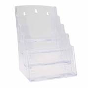 Brochureholder bnt klar A5 4 rum bord/v&aelig;g 730x380x620mm
