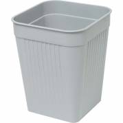 Papirkurv plast grå 14 l 4-kantet 321x260x260mm