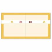 Kuponbog orange 2x1-100 130x70mm 92 2206 40