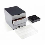 Opbevaringsboks COFFEE POINT Box mørkgrå/sort