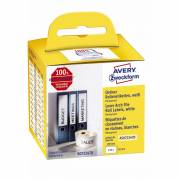 Rygetiket Avery permanent 190x38mm 110st/rul