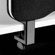 Bordbeslag sort t/skærmvæg Edge topmontering 2stk/sæt