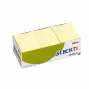 Notes Stick'N gul 38x50mm 100blade 12stk/pak