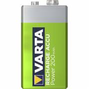 Batteri Varta Recharge Power 9V 200mAh 1stk/pak genoplad. blister
