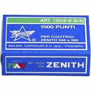Hæfteklamme Zenith 130Z 6mm t/548e og 590 max 30 ark 1000stk/pak