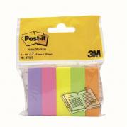 Post-it sidemarkører 15x50mm 5 farver 100bl/blk 5blk/pak