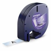 Labeltape DYMO LetraTAG 12mmx4m klar plasttape