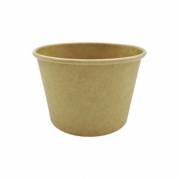 Delicup karton ubleget brun/brun 8 oz/240ml 50stk/pak