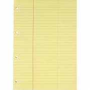 Konceptblok BANTEX A4 gul linjeret m/margin