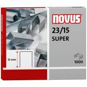 Hæfteklamme Novus re+new 23/15 Super 1000st/pk