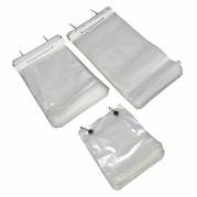 Plastikpose microperforeret 240x450/50+40x0,035m 1000stk