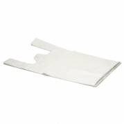 T-shirt pose plastik hvid 30my 300/75x550mm 1000stk/kar