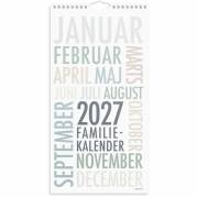 V&aelig;gkalender, Mayland Familie, Family 220x435mm &aring;r: 2027, Flerfarvet,, FSC Mix Credit