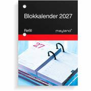 Refill, Mayland, 80x115mm &aring;r: 2027, Flerfarvet,, FSC Mix Credit