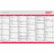 V&aelig;gkalender, Mayland, Stor m/flagdage 388x239mm &aring;r: 2027, Flerfarvet,, FSC Mix Credit