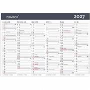 V&aelig;gkalender, Mayland, MODERNE, 209x147mm &aring;r: 2027, Flerfarvet,, FSC Mix Credit