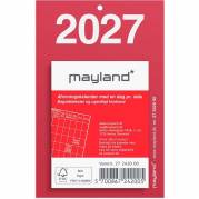 V&aelig;gkalender, Mayland Tear-off, 51x99mm &aring;r: 2027, Flerfarvet,, FSC Mix Credit