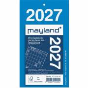V&aelig;gkalender, Mayland Tear-off, 80x142mm &aring;r: 2027, Flerfarvet,, FSC Mix Credit