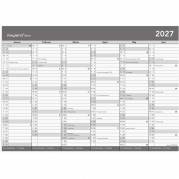 V&aelig;gkalender, Mayland, 292x210mm &aring;r: 2027, Gr&aring;,, FSC Mix Credit