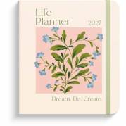 Livsstilskalender, Mayland Life Planner Delicate flowers, 190x216mm &aring;r: 2027, Flerfarvet,, FSC Mix C