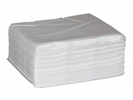 &Oslash;konomiserviet 1-lags 1/4 fold 33cm hvid 500stk/pak