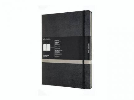 Notesbog MOLESKINE Pro hard linieret XXL sort