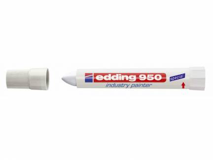 Marker Edding 950 permanent hvid 10mm