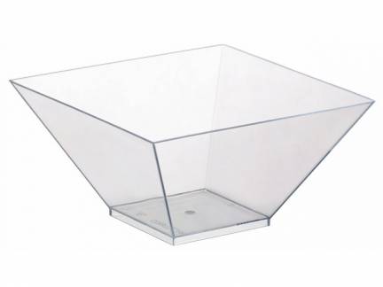 Salatbowle Crystal Cubic Bowl 550ml 130x130x70mm 100stk/krt