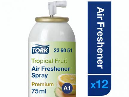 Luftfrisker Tork Airfresh A1 Prem. spray tropisk frugt 12stk