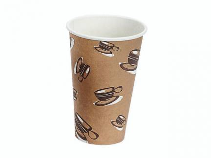 Kaffebæger 16oz 45cl Hot Cup Single Wall pap 1000stk/kar