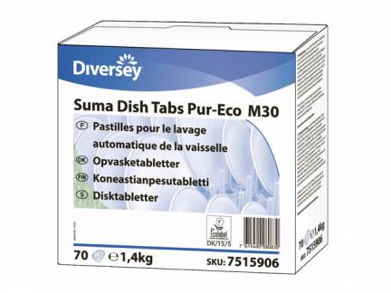 Maskinopvasketabs Suma Dish Tab Pur-Eco M30 70stk 1x1x1mm (70EA)