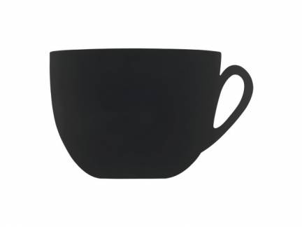 Chalkboard Securit Silhouette Cup