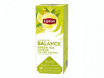 Te Lipton Gr&oslash;n te Citrus 25breve/pak