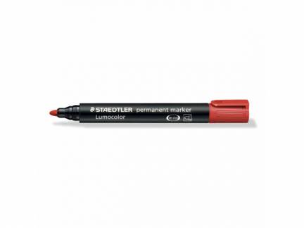 Marker STAEDTLER Lumocolor 352 permanent rød 2mm bullet 352-2