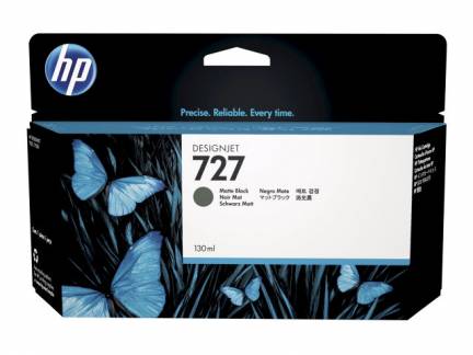 HP 727 Matte black ink cartridge, 130 ml.