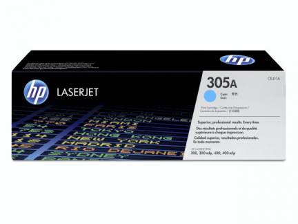 Color LaserJet 305A cyan toner cartridge