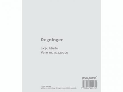 Regninger 2x50bl 126x148mm 92 2202 50