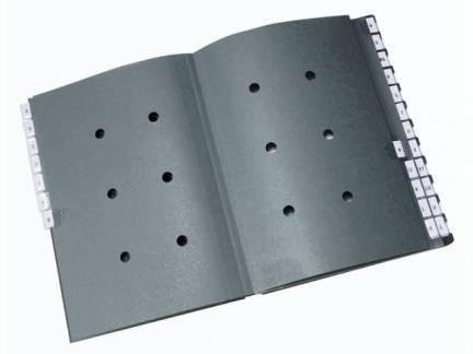 Sorteringsmappe Leitz 24 rum sort A-&Aring;