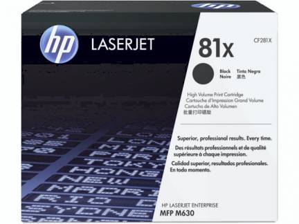 LaserJet 81X toner cartridge