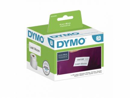 Navneskilt/etiketter DYMO hvid 41x89mm 300stk/rul 11356