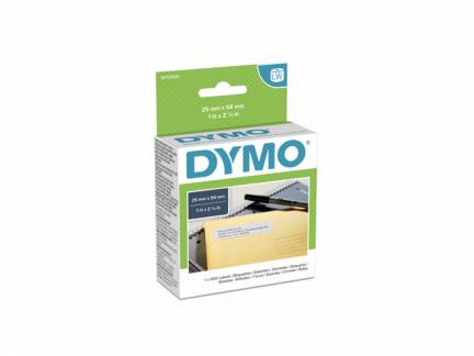 Etiketter returadresse DYMO hvide 25x54mm 500stk/rul 11352