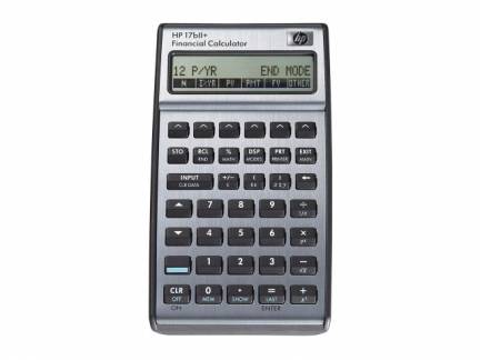 HP 17BII+ financial calc. (INT manual)