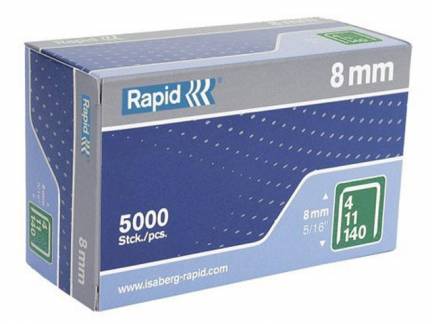 Hæfteklammer Rapid 140/8 5000stk/pak 1x1x1mm (5000EA)