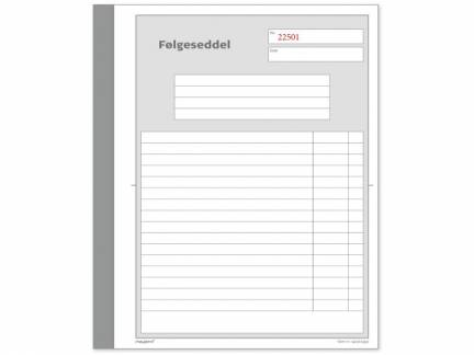 Følgeseddelbog 2x50bl 148x200mm 92 2203 50