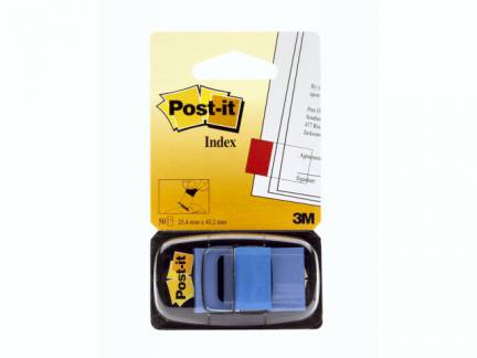 Post-it indexfaner 680-2 blå 25,4x43,2mm 50stk/pak