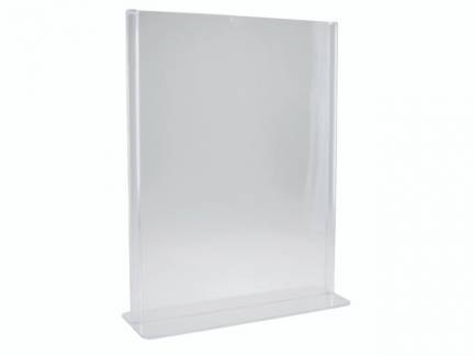 Brochuredisplay bnt klar A4 T-form t/bord 297x210mm